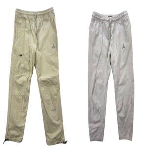 Jordan Athletic Jogger Pants‎ Men’s XXL Beige Tan Nylon Stretch Drawstring Lot 2